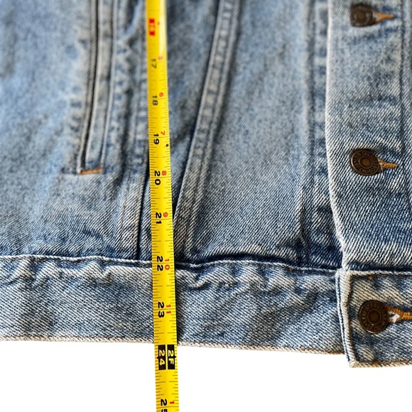 Vintage Levi men’s blue jean jacket size small like new - Picture 5 of 6